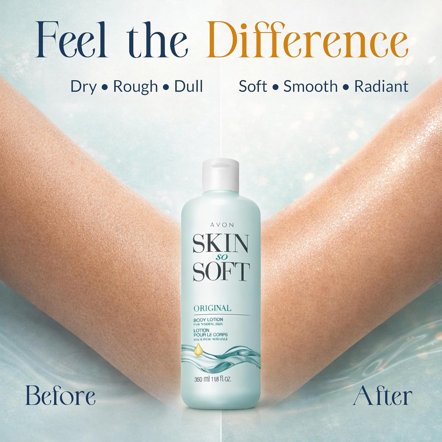 AVON Skin So Soft Original Body Lotion for Women, Paraben-Free Moisturizing Hand and Body Lotion for Dry Skin with Jojoba Oil, Non-Greasy Lightweight Body Moisturizer, 24-Hour Hydration, 11.8 fl oz
